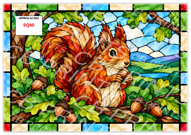 Squirrel Decoupage Print SQ80 | Mulberry Paper