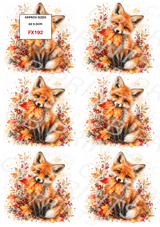 Fox Decoupage Print FX192 | Mulberry Paper