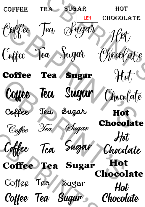 Wording and black silhouette images
