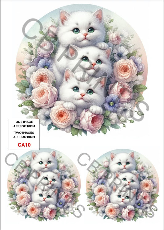 Cat Decoupage Paper CA10 – Mulberry Paper Print