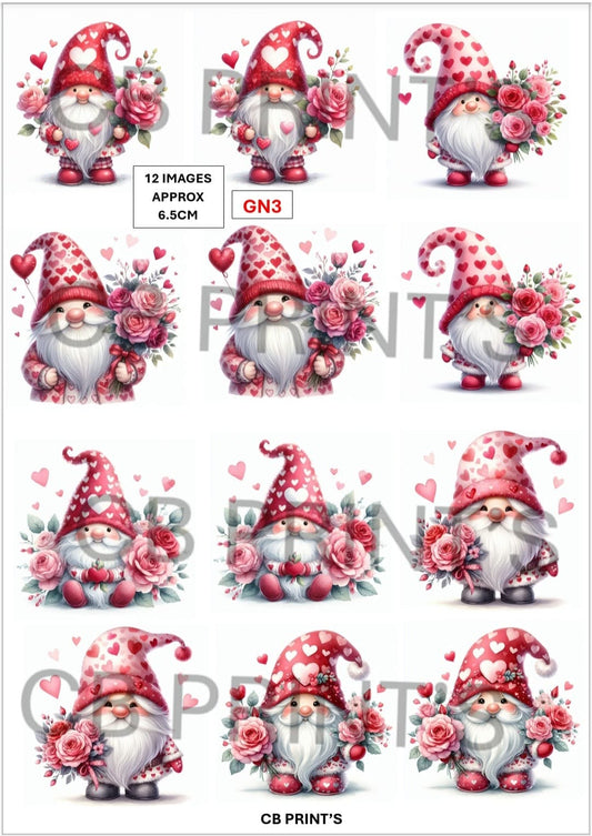 Gnome/Gonk Decoupage Paper Print GN3 – Mulberry Paper