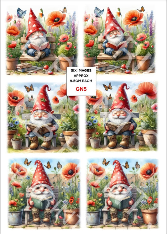 Gnome/Gonk Decoupage Paper Print GN5 – Mulberry Paper
