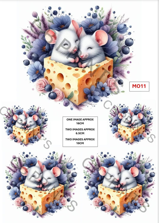 Mouse Decoupage Paper MO11 – Mulberry Paper Print