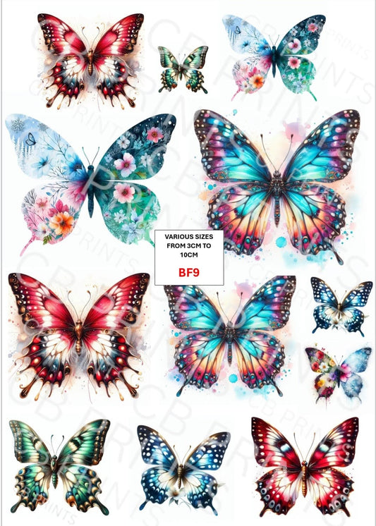 Butterfly Decoupage Paper Print BF9 – Mulberry Paper
