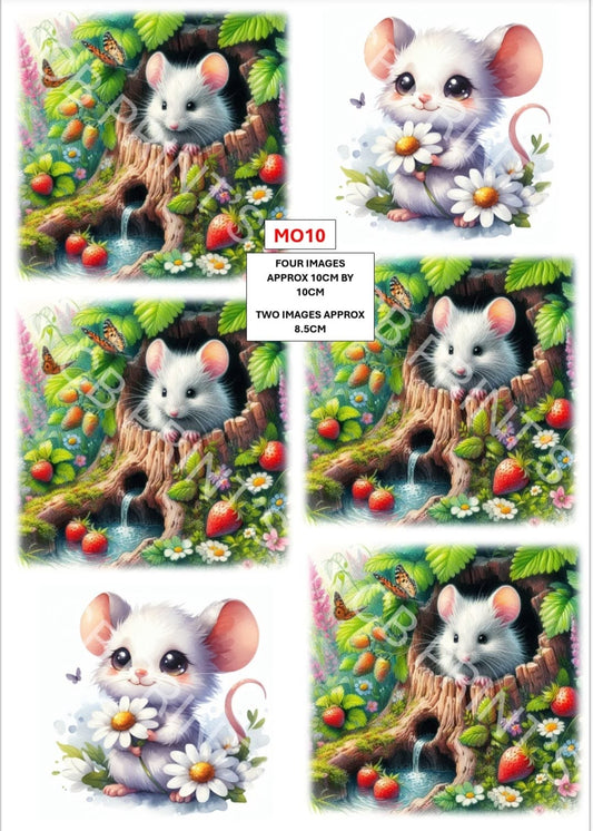 Mouse Decoupage Paper MO10 – Mulberry Paper Print