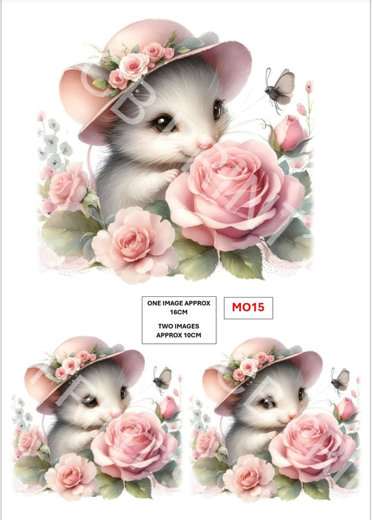 Mouse Decoupage Paper MO15 – Mulberry Paper Print