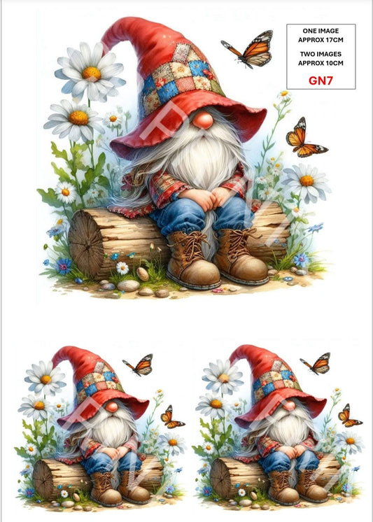 Gnome/Gonk Decoupage Paper Print GN7 – Mulberry Paper