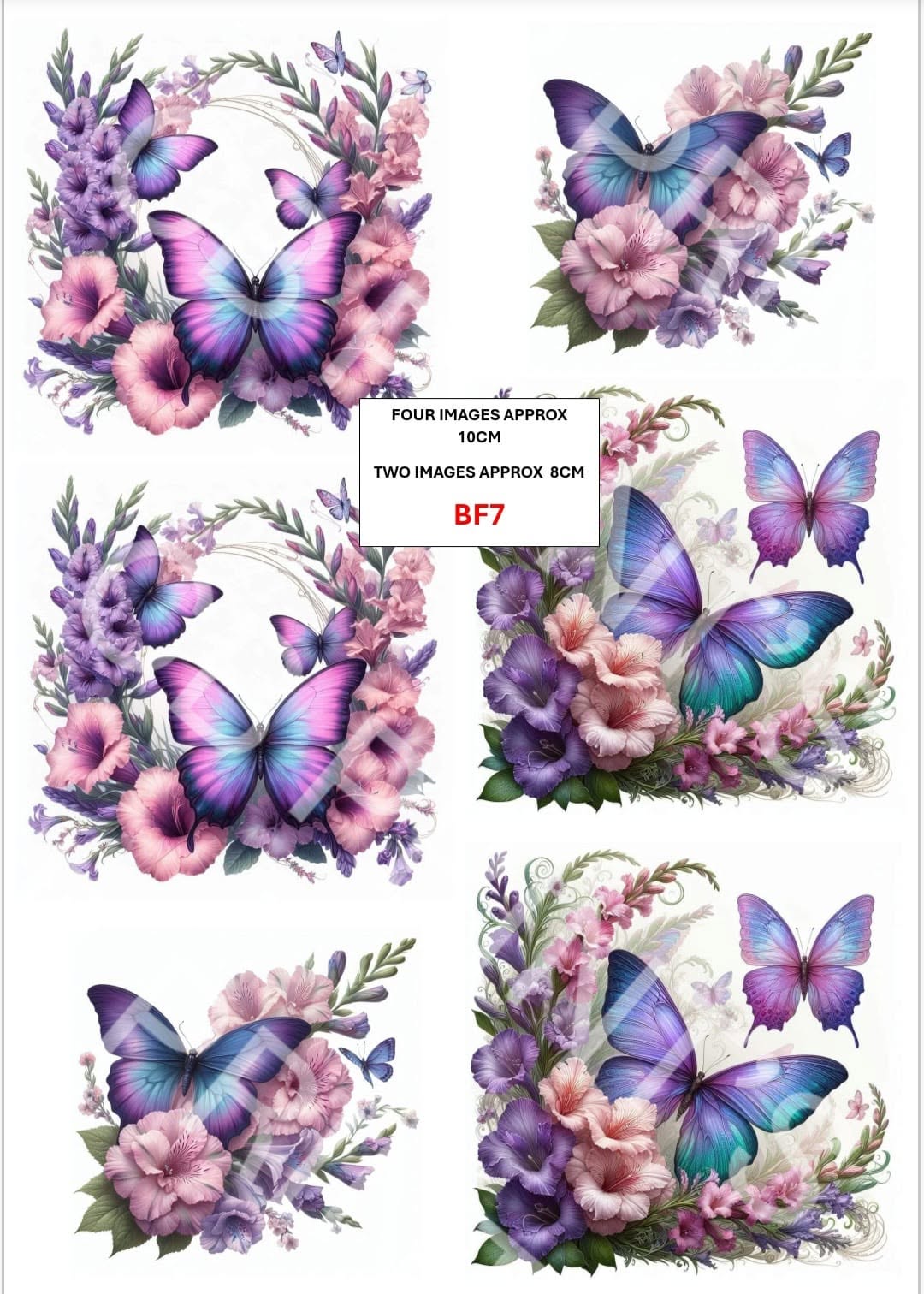 Butterfly Decoupage Paper Print BF7 – Mulberry Paper