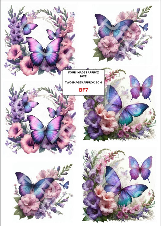 Butterfly Decoupage Paper Print BF7 – Mulberry Paper