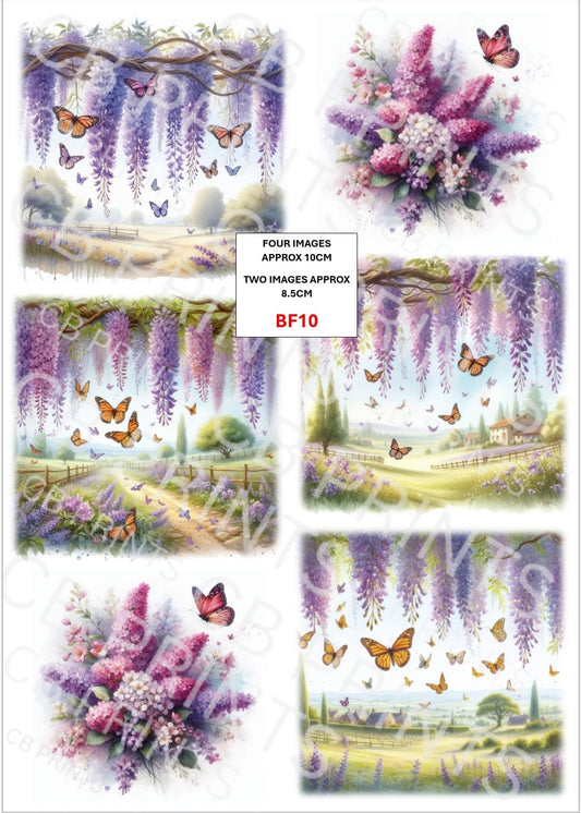 Butterfly Decoupage Paper Print BF10 – Mulberry Paper