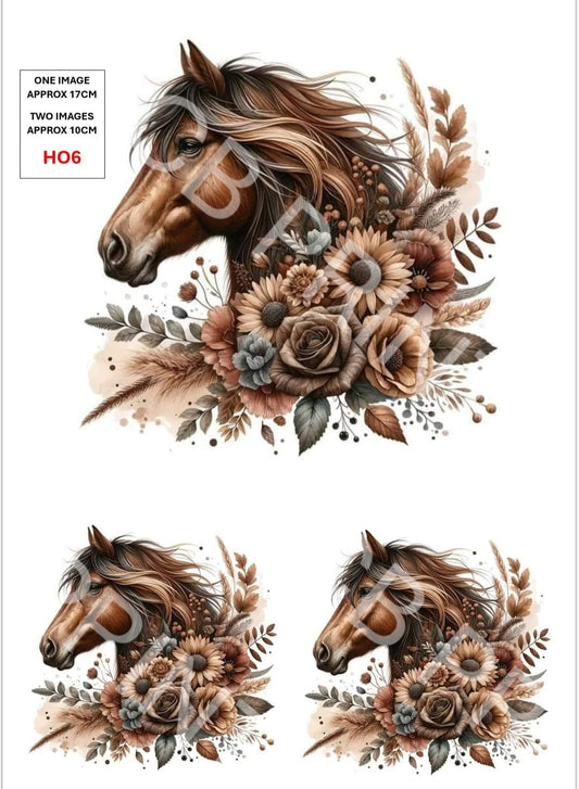 Horse Decoupage Paper HO6 – Mulberry Paper Print