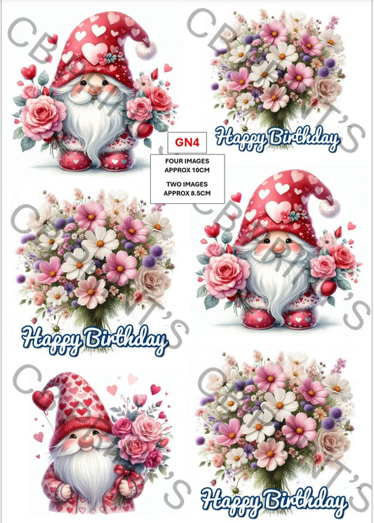 Gnome/Gonk Decoupage Paper Print GN4 – Mulberry Paper