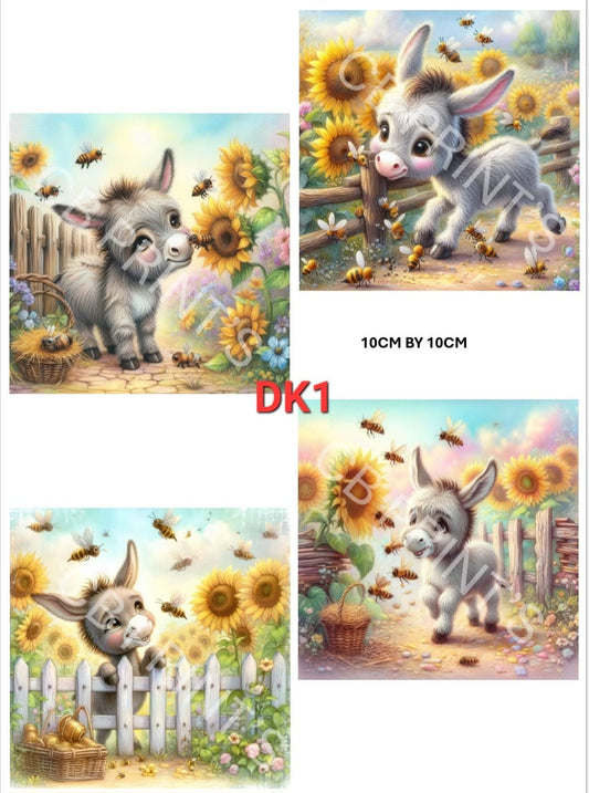 Donkey Decoupage Paper DK1 – Mulberry Paper Print
