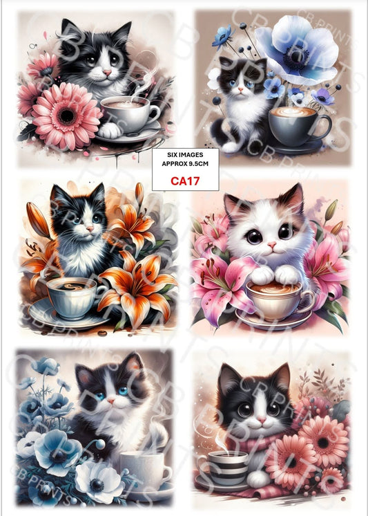 Cat Decoupage Paper CA17 – Mulberry Paper Print