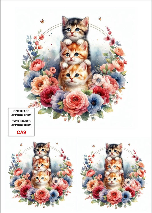 Cat Decoupage Paper CA9 – Mulberry Paper Print