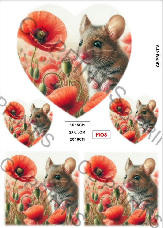 Mouse Decoupage Paper MO8 – Mulberry Paper Print