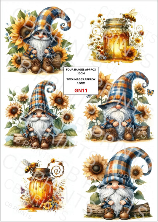 Gnome/Gonk Decoupage Paper Print GN11 – Mulberry Paper