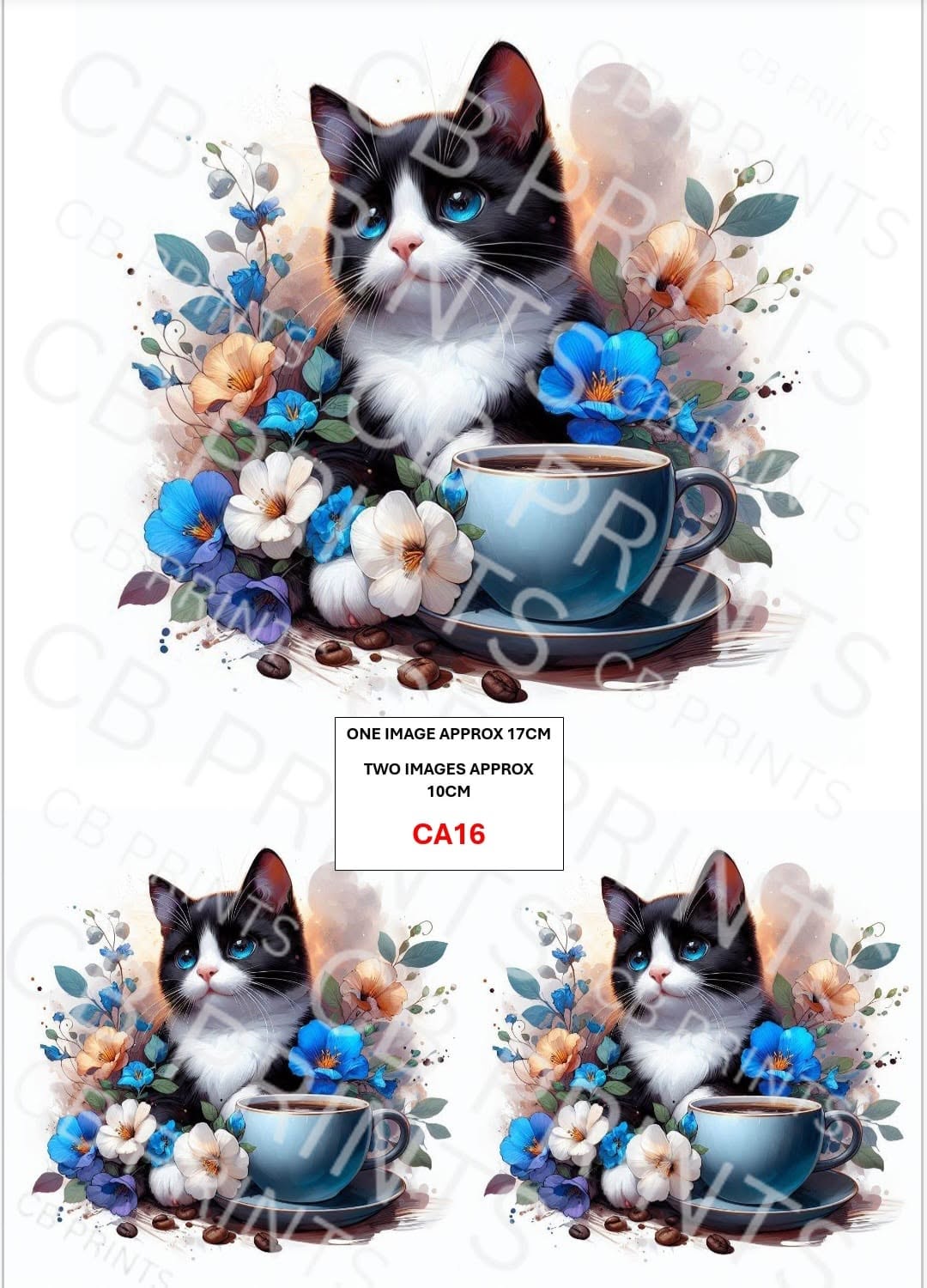 Cat Decoupage Paper CA16 – Mulberry Paper Print