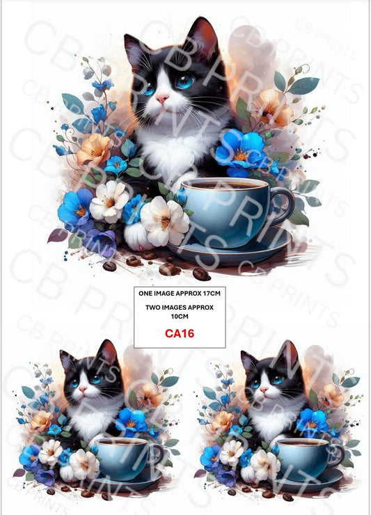 Cat Decoupage Paper CA16 – Mulberry Paper Print