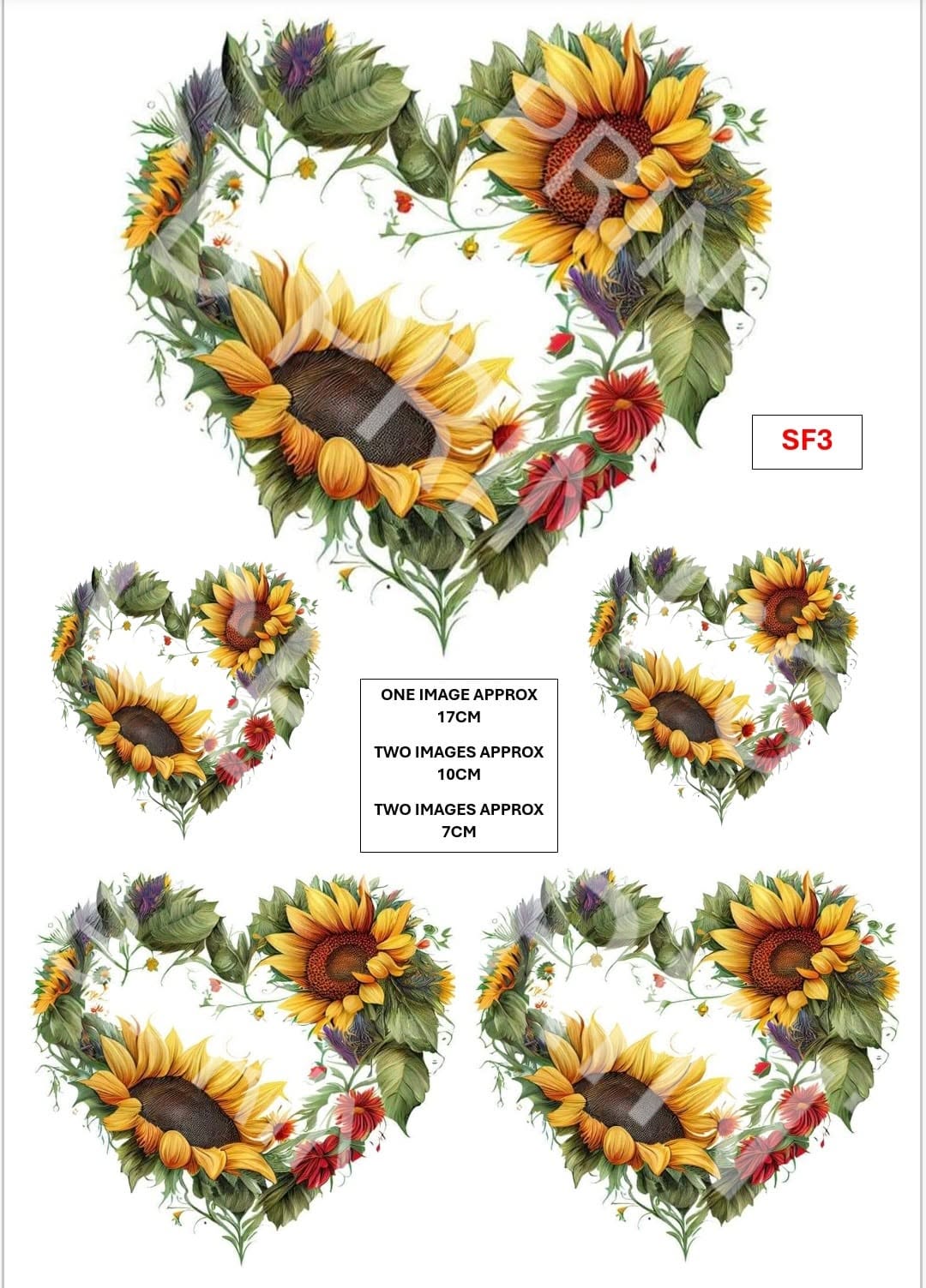Floral sunflower Decoupage Print SF3 | Mulberry Paper