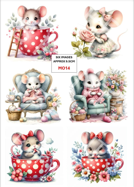 Mouse Decoupage Paper MO14 – Mulberry Paper Print