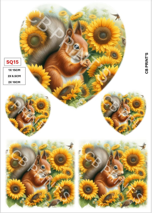 Squirrel Decoupage Print SQ15 | Mulberry Paper