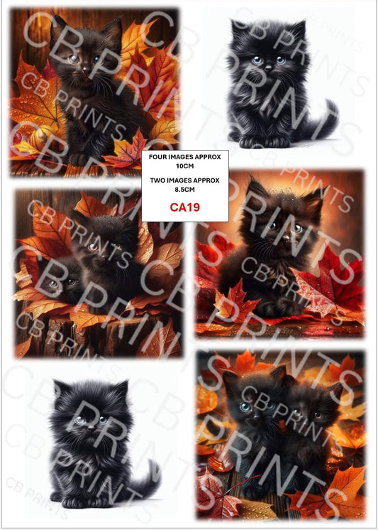 Cat Decoupage Paper CA19 – Mulberry Paper Print
