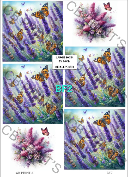 Butterfly Decoupage Paper Print BF2 – Mulberry Paper