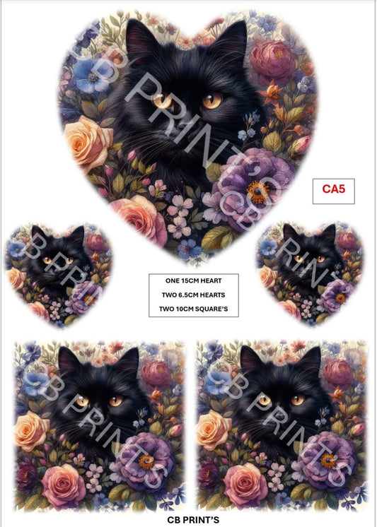 Cat Decoupage Paper CA5 – Mulberry Paper Print