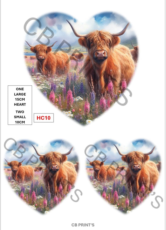 Highland Cow Decoupage Print HC10 | Mulberry Paper