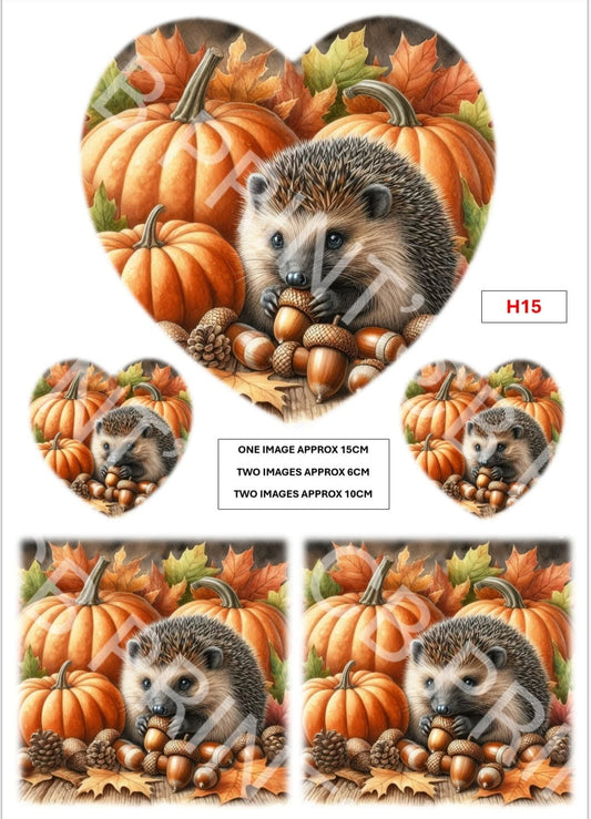 Hedgehog Decoupage Print H15 | Mulberry Paper