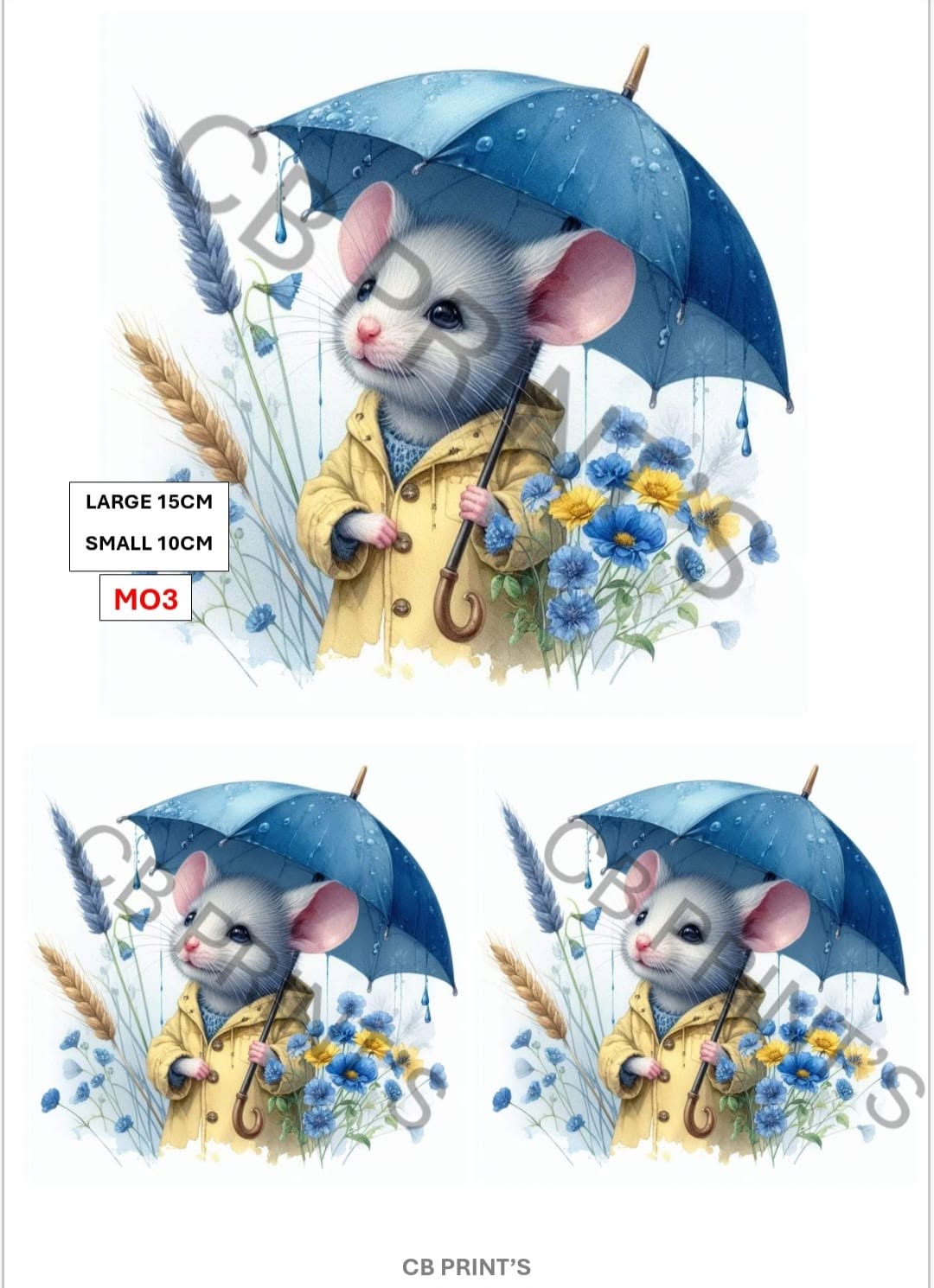 Mouse Decoupage Paper MO3 – Mulberry Paper Print