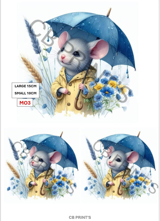 Mouse Decoupage Paper MO3 – Mulberry Paper Print