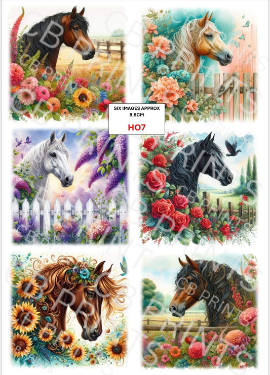 Horse Decoupage Paper HO7 – Mulberry Paper Print