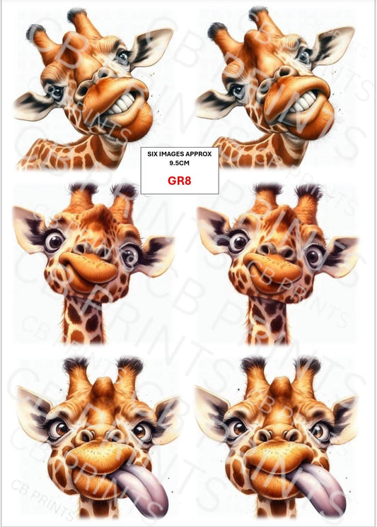 Giraffe Decoupage Print GR8 | Mulberry Paper