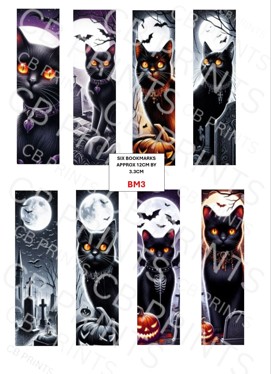 Bookmark Decoupage Paper Print BM3 – Mulberry Paper