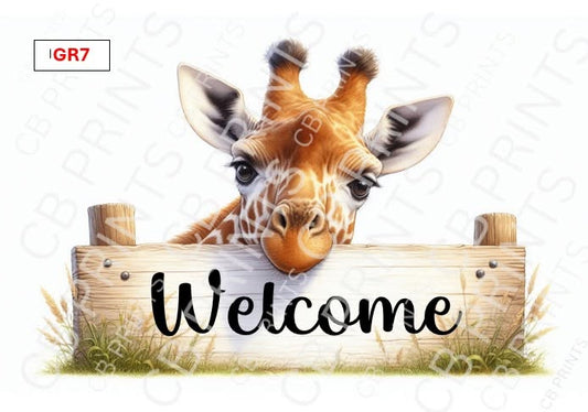Giraffe Decoupage Print GR7 | Mulberry Paper