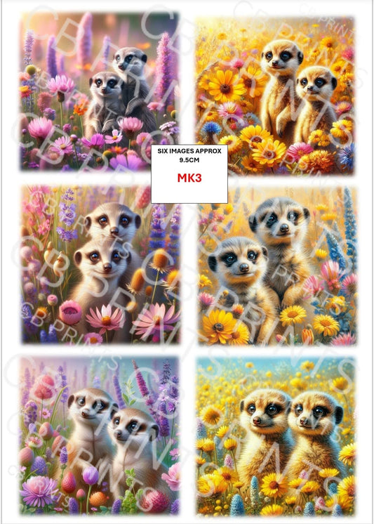 Meerkat Decoupage Print MK3 | Mulberry Paper