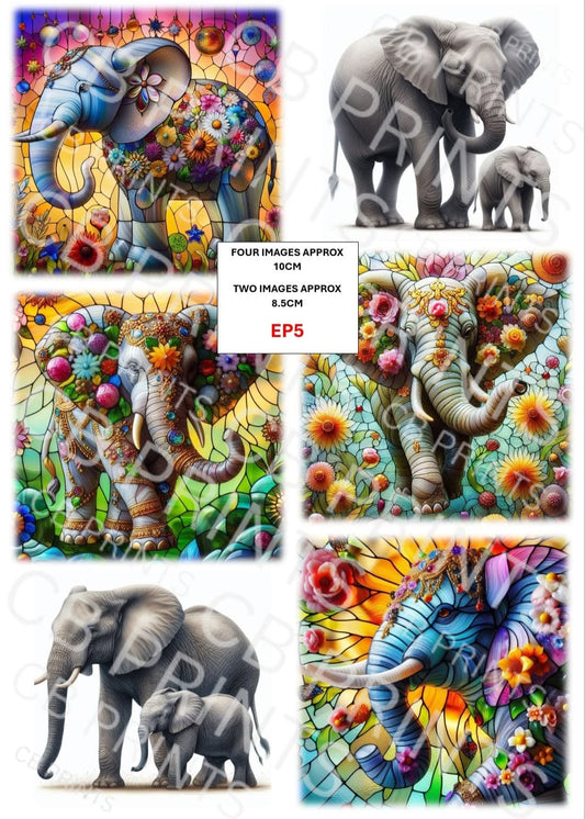 Elephant Decoupage Paper EP5 – Mulberry Paper Print