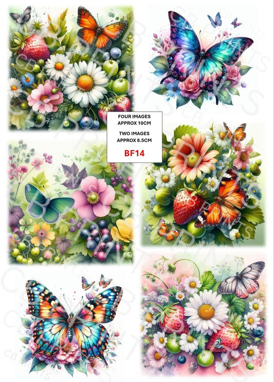 Butterfly Decoupage Paper Print BF14 – Mulberry Paper