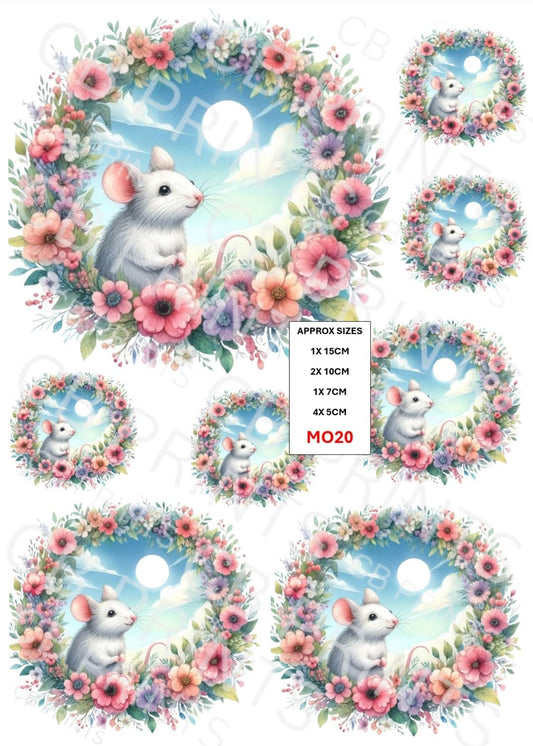 Mouse Decoupage Paper MO20 – Mulberry Paper Print