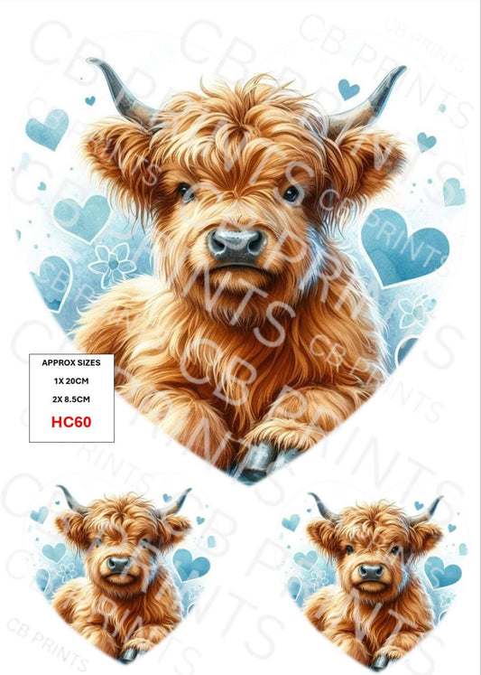 Highland Cow Decoupage Print HC60 | Mulberry Paper