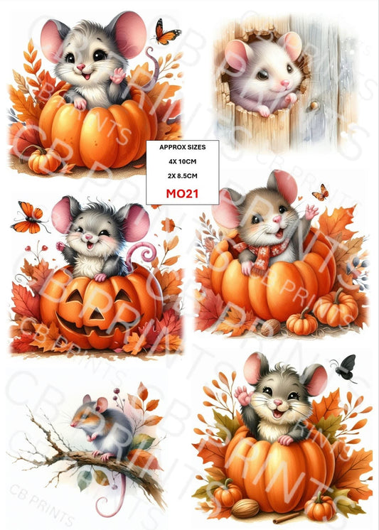 Mouse Decoupage Paper MO21 – Mulberry Paper Print