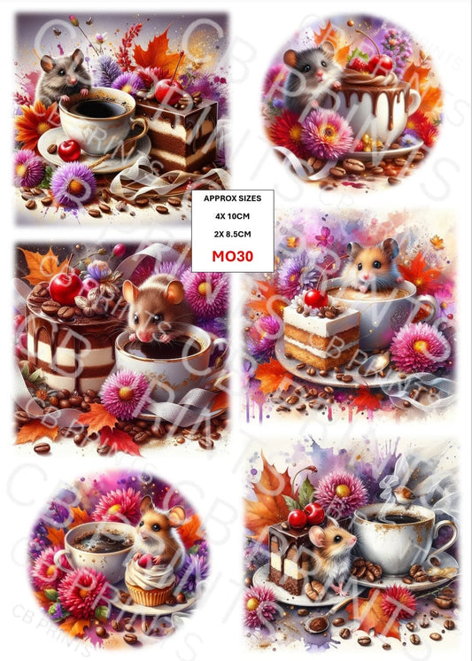 Mouse Decoupage Paper MO30 – Mulberry Paper Print