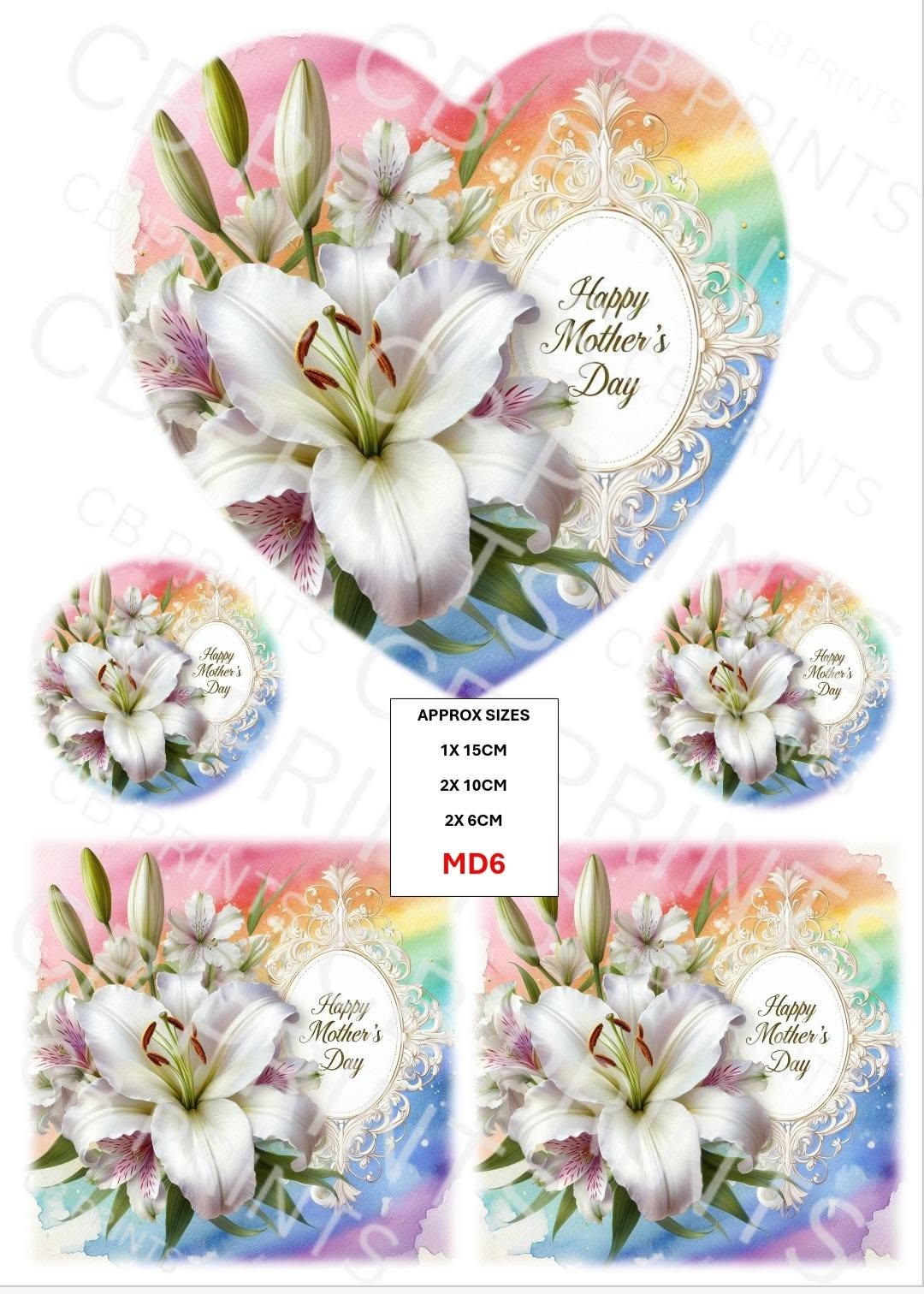 Mother's Day Decoupage Print MD6 | Mulberry Paper