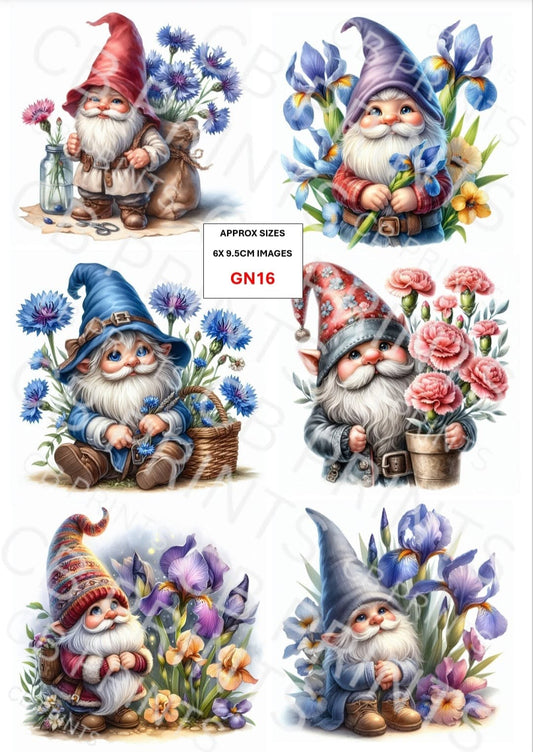 Gnome/Gonk Decoupage Paper Print GN16 – Mulberry Paper
