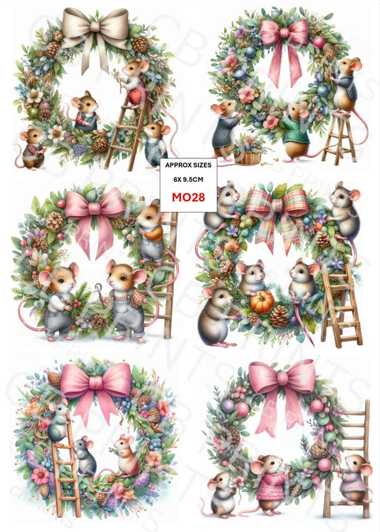 Mouse Decoupage Paper MO28 – Mulberry Paper Print