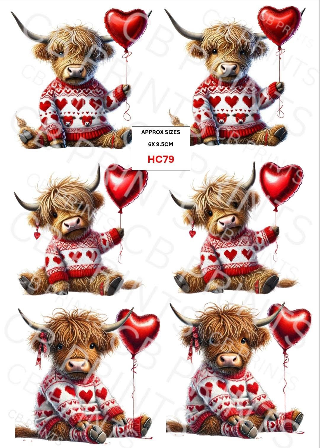 Highland Cow Decoupage Print HC79 | Mulberry Paper