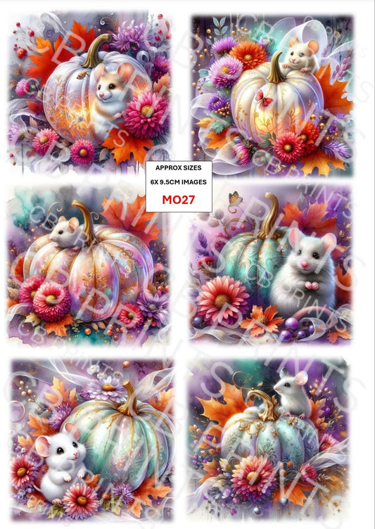 Mouse Decoupage Paper MO27 – Mulberry Paper Print
