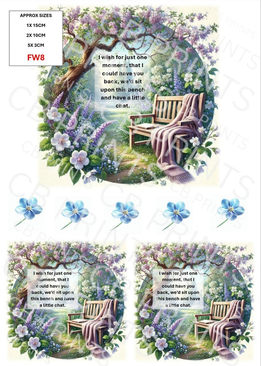 Remembrance & Bereavement Decoupage Paper FW8 – Mulberry Paper Print